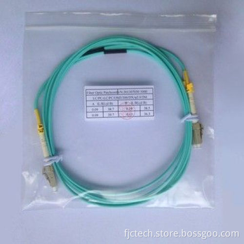 LC/PC-LC/PC OM3 Duplex 2.0mm 2m Fiber-optic Patch Cords, Good Mechanical Endurance